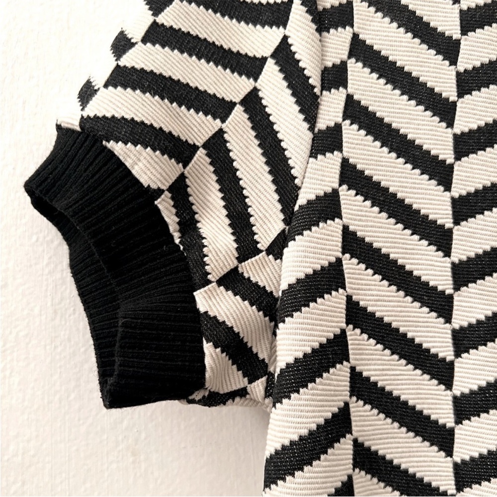 Zara Mod Mini Pattern Dress - Picture 6 of 8